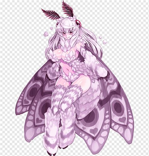 Monster Girl Encyclopedia Mothman Monster Musume Mothman Purple