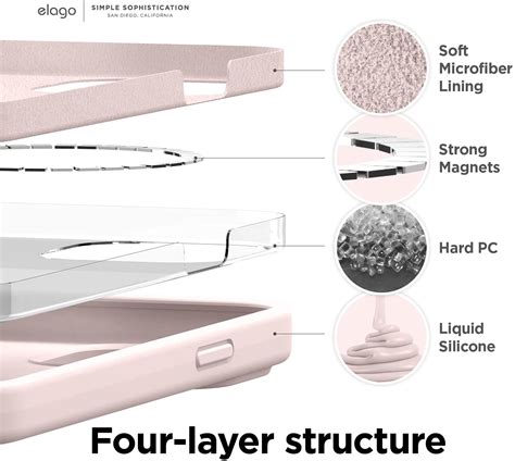 Magsafe Silicone Case For Iphone Pro Max Lovely Pink Elago Slg