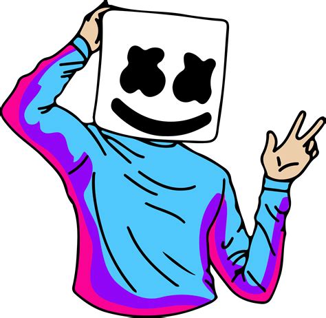 Dj Marshmello Svg Marshmello Dabbing Svg Marshmello Face Inspire