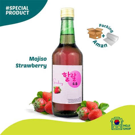 Jual SOJU HALAL MOJISO RASA STRAWBERRY MOCKTAIL HALAL NON ALCOHOL