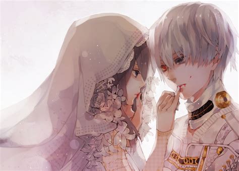 Tokyo Ghoul Kaneki And Touka Wedding Touka and kaneki are from the ...