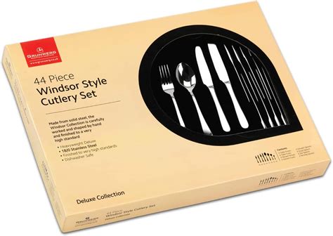 Windsor Boxed Cutlery Set Mirror 44 Piece Uk Home And Kitchen