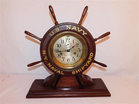 Sold Price Seth Thomas Naval Ships Clock Invalid Date Edt