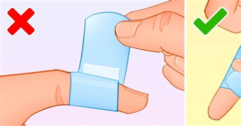 Как закрепить пластырь на пальце / Бери и делай