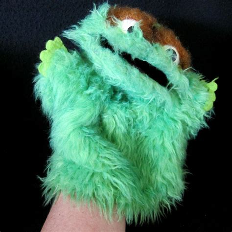 Vtg 70s Oscar The Grouch Puppet Sesame Street Jim Henson Etsy