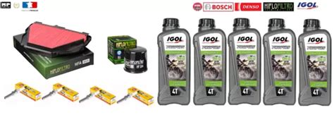 KIT ENTRETIEN Filtres Bougies Huile IGOL 10W40 Yamaha YZF R1 1000 2015