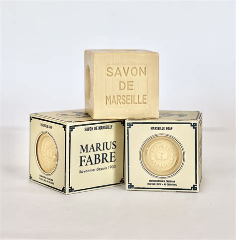 White Marseille Soap 400g T Box French Mercantile