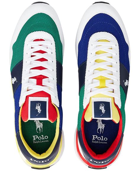 Polo Ralph Lauren Mens Train 89 Colorblocked Sneakers Macys