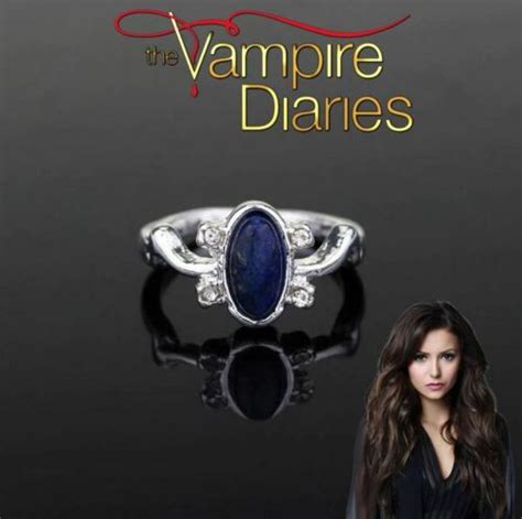 The Vampire Diaries Elena Gilbert Blue Lapis Antique Silver