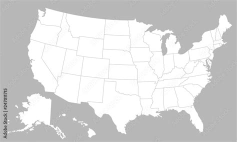 Blank Map Of The United States Printable USA Map PDF, 50% OFF