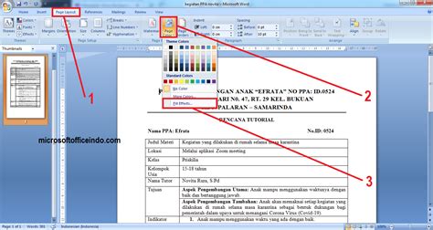 Cara Mengganti Warna Background Kertas Di Microsoft Word Riset