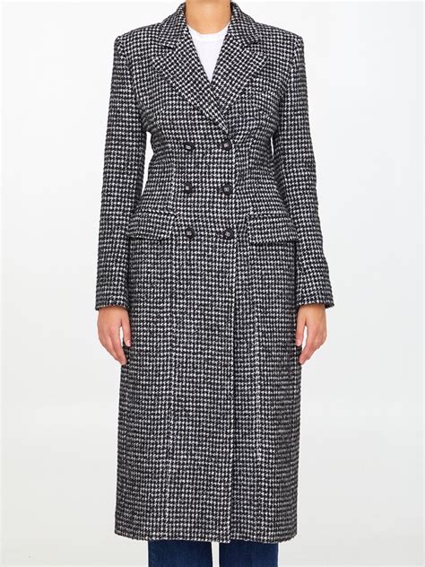 Dolce Gabbana Houndstooth Coat ShopStyle