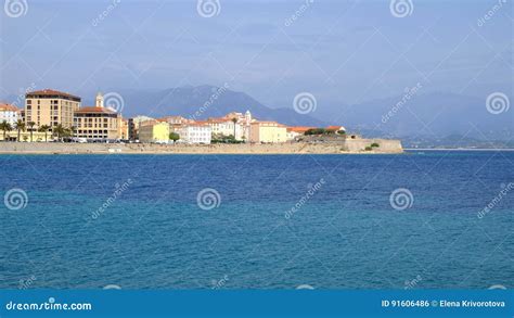 Ajaccio Cityscape And View On The Sea On The Island Corsica France