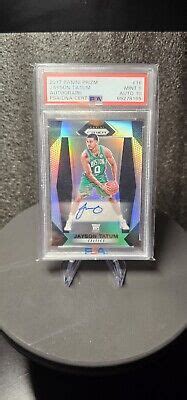 Panini Prizm Silver Jayson Tatum Rookie Rc Autograph Psa