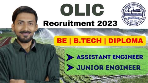 Olic Recruitment Without Gate Be Btech Diploma Assistant