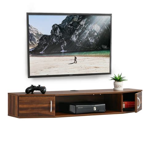 Fitueyes Floating Tv Stand Wall Mounted Entertainment Center Media