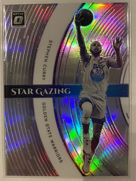 Stephen Curry Donruss Optic Star Gazing Silver Holo Prizm Nba