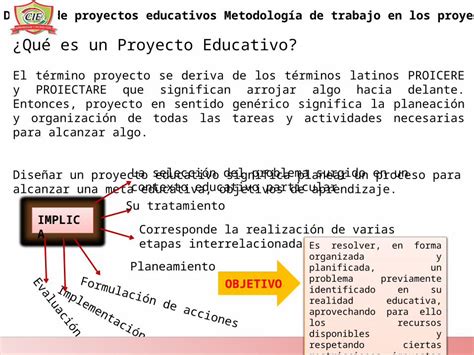 PPTX Diseño de Un Proyecto Educativo 1 DOKUMEN TIPS