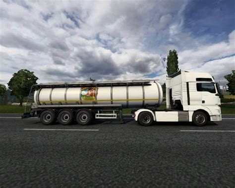 Prawdziwy ruch na przyczepie cysterny z żywnością 1 49 ETS2 ETS2 Mody