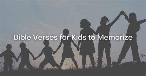 53+ Bible Verses for Kids to Memorize