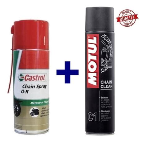 Kit Motul C Chain Clean Ml Castrol Chain Spray Ml