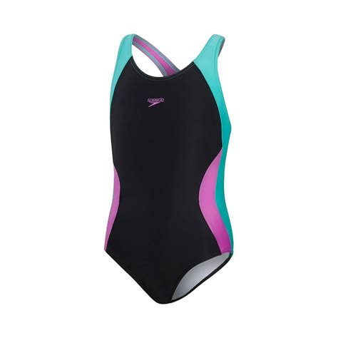 Speedo And Arena Speedo Col Block Sibk Maillot De Bain 1 Pièce Fille