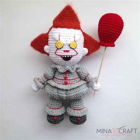 Pennywise El Payaso Amigurumi Halloween Crochet Patterns Amigurumi