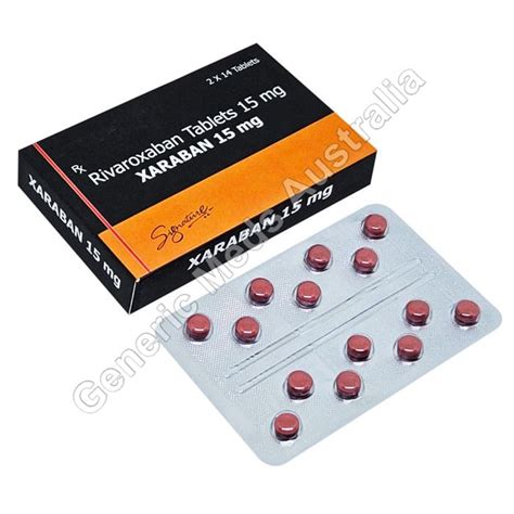 xaraban  mg rivaroxaban tablet  dosage side effects