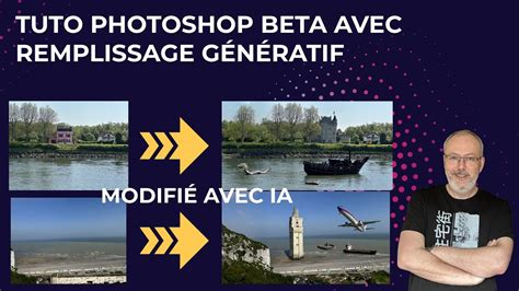 Photoshop beta avec remplissage génératif YouTube