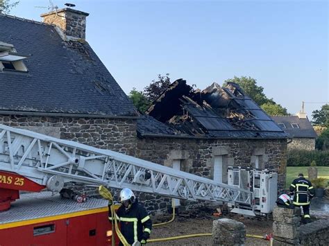 À Carnoët une maison partiellement détruite par un incendie Saint