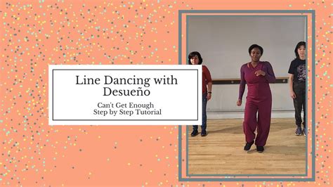 Learn The Tamia Can T Get Enough Line Dance Step By Step Tutorial