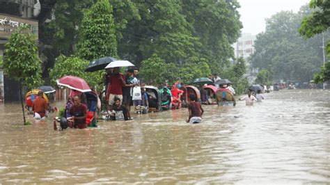 Heavy Rainfall Causes Waterlogging In Dhaka