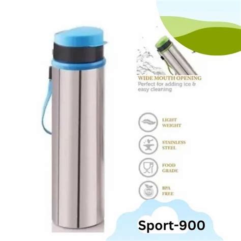 Sony Plastics White Stainless Steel Shipper Bottle Sport Gram