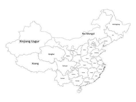 China labeled map | Labeled Maps