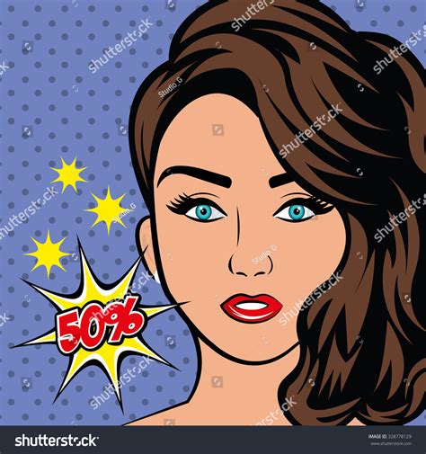 Pop Art Sexy Beautiful Women Design Stock Vector Royalty Free