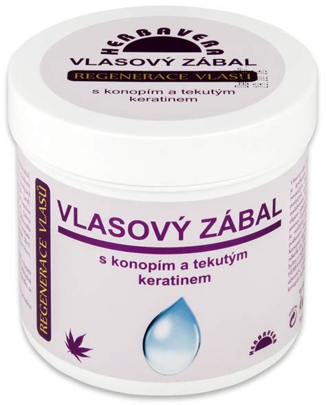 HERBAVERA zábal s konopím a keratinem 250 ml 65 Kč