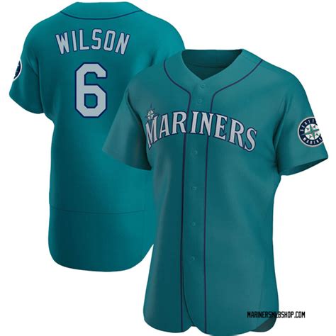 Men S Dan Wilson Seattle Mariners Authentic Aqua Alternate Jersey