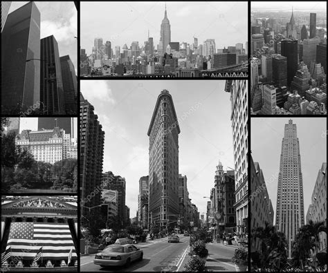 Black and White New York City Collage – Stock Editorial Photo © jo ...