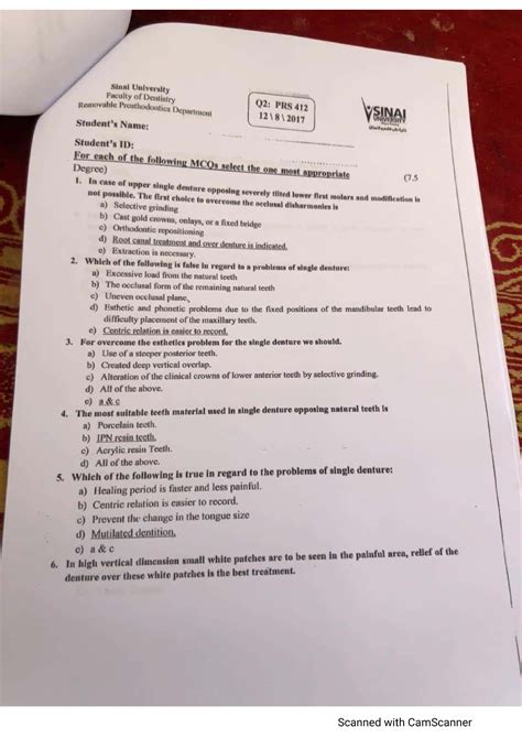 Prosthesis - Removable prosthodontics - Oral surgery - Studocu