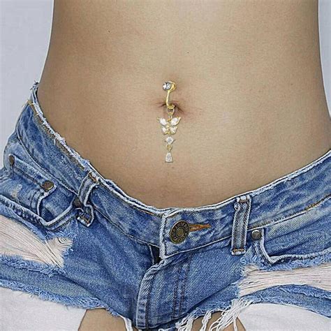 Fake Belly Ring Clip On Belly Button Rings Non Piercing 53 Off