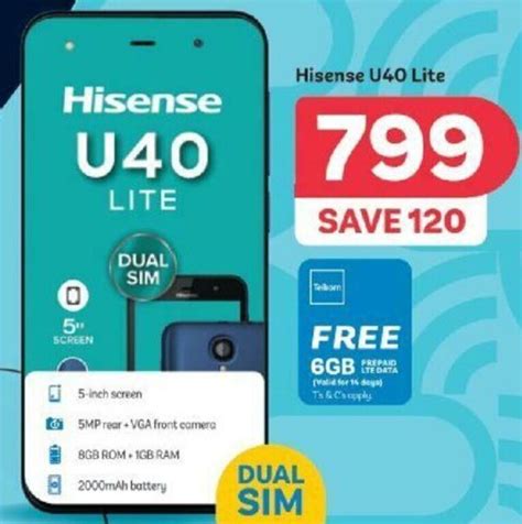 Hisense U40 Lite Offer At Pep