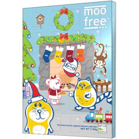 Moo Free Dairy Free Milk Chocolate Advent Calendar - 100g - Moo Free