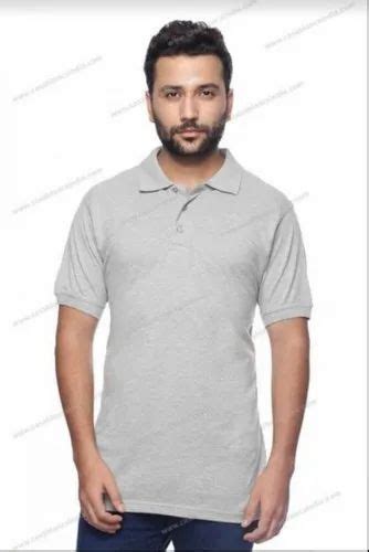 Mens Cotton Plain Polo Collar T Shirt Size S Xl Rs 300 Piece