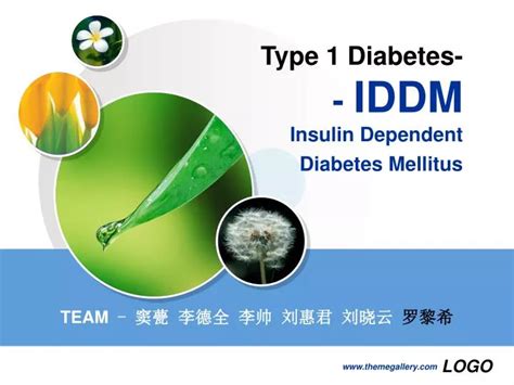 Ppt Type 1 Diabetes Iddm Insulin Dependent Diabetes Mellitus