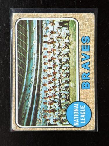 1968 Topps Atlanta Braves Team Card 221 TC EBay