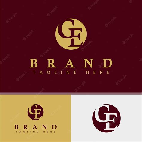 Premium Vector | Letter ge monogram logo