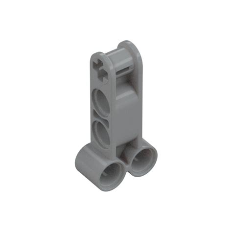 Lego Medium Stone Gray Cross Block With Four Pin Holes And Axle Hole