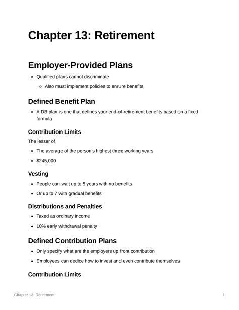 What Is Chapter 13 Retirement? – GOVYR
