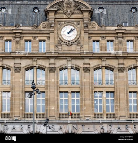 Gare St Lazare In Paris Stock Photo Alamy