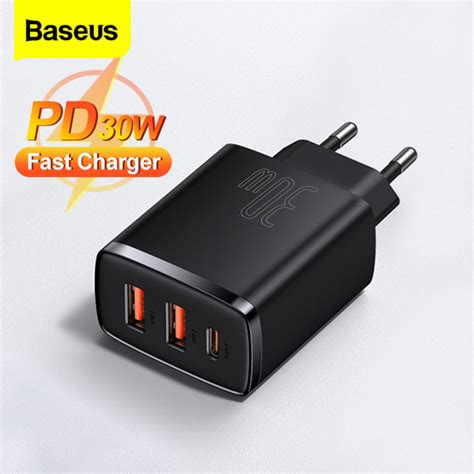 PD 20W Baseus Bộ Sạc USB 20W Cổng USB Kép Type C Bộ Sạc Di Động Hỗ